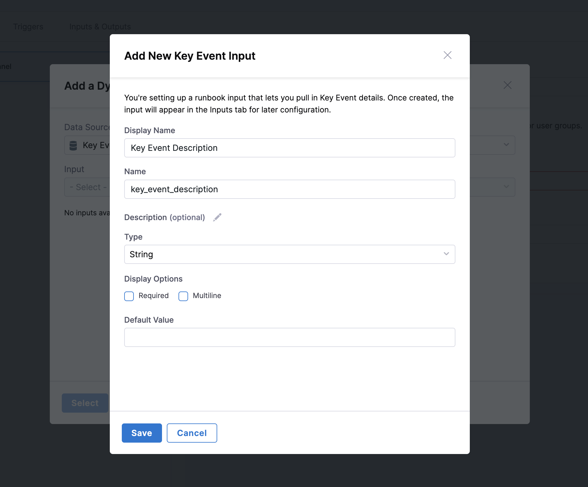 Key Event Integration